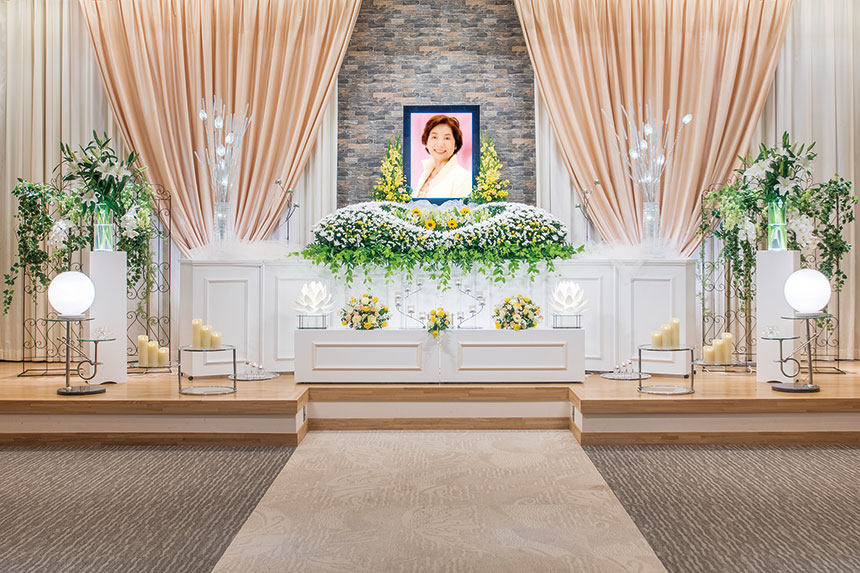 家族葬スタンダードプラン　睡蓮
祭壇イメージ写真