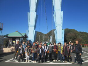 館山便の会員様（竜神大吊橋）